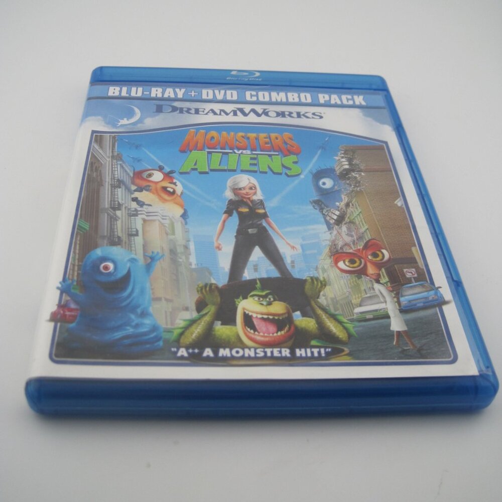 Monsters Vs. Aliens Blu-ray & DVD 2-Disc Combo Animated Movie Reese Witherspoon